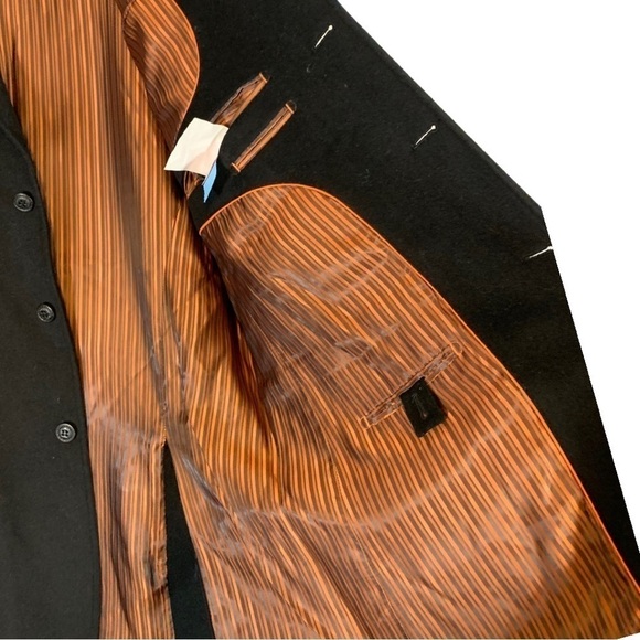 Mantoni Wool Cashmere Sports Coat Blazer Black Size 42 - Picture 9 of 10